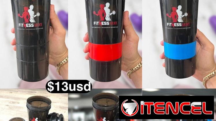 15USD SMART SHAKER POMOS REMIVEDORES DE PROTEÍNAS FITNESS-ARMY 56799461 Y 51699376
