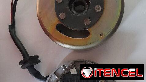 Vendo volanta, con sus 2 bobinas y la base de ax100