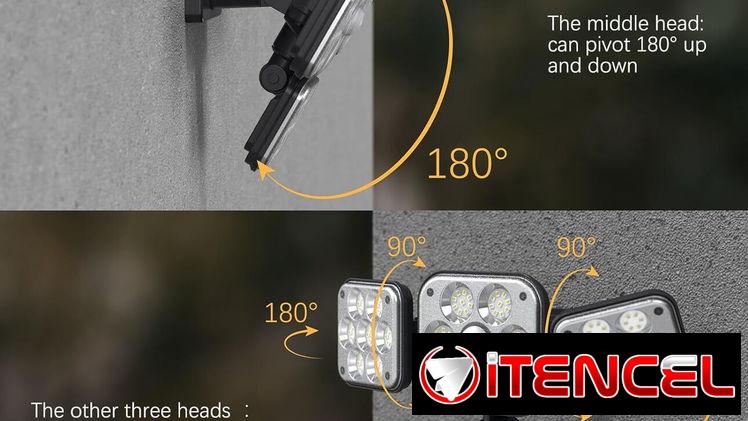 💢𝐋𝐔𝐙 𝐃𝐄 𝐒𝐄𝐆𝐔𝐑𝐈𝐃𝐀𝐃 4 CABEZAS NUEVA CON SU CONTROL REMOTO PRECIO 𝟐0𝐔𝐒𝐃