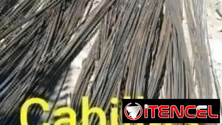 Vendo 3 tiras de cabillas 3/8 de 9 metros