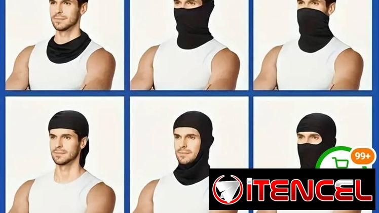 Pasamontaña de color negro