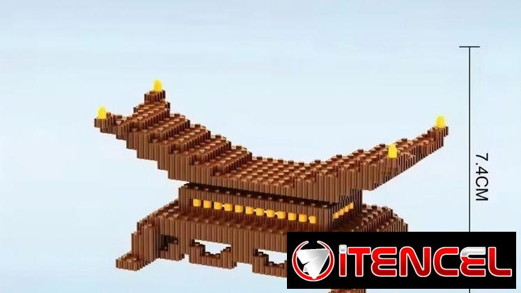Construcción Lego. Katanas Lego. Bases Lego.