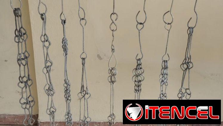 Cadenas para macetas de uso