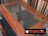 Comedores de madera barnizado ✅️