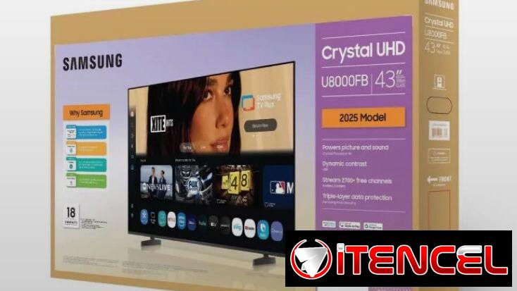 Smart TV Samsung 43 Crystal UHD 4K serie U8000FD 2025 Precio $435 USD Transporte Incluido Garantía