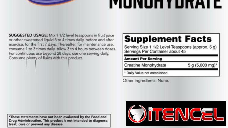 Creatina Monohidratada (NOW) 45serv