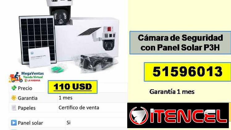 MV-522-Cámara de Seguridad con Panel Solar P3H….110….51596013….MENSAJERIA COSTO ADICIONAL