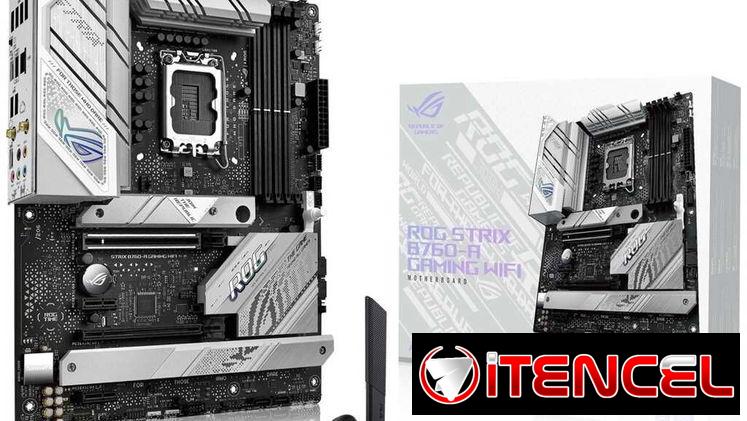 🎮 Intel 🎮 Board Asus ROG Strix B760-A Gaming Wifi 🎮 12+1+1VRM🔹60A🔹7800mt🔹PCIe5 x16🔹M.2 Gen4🔹3xM.2🔹4xSATA 📦0km