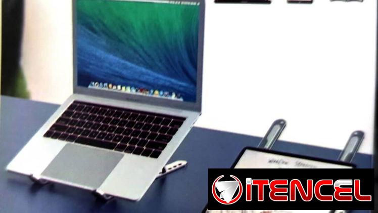 Soporte de laptop regulable para proteger la postura frente a la laptop y refrescarla