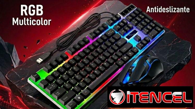 🖱️KIT ⌨️ DE TECLADO Y MOUSE TIPO GAMING RGB. SERVICIO DE MENSAJERÍA CON FACTURA Y GARANTÍA. TLF 54833699