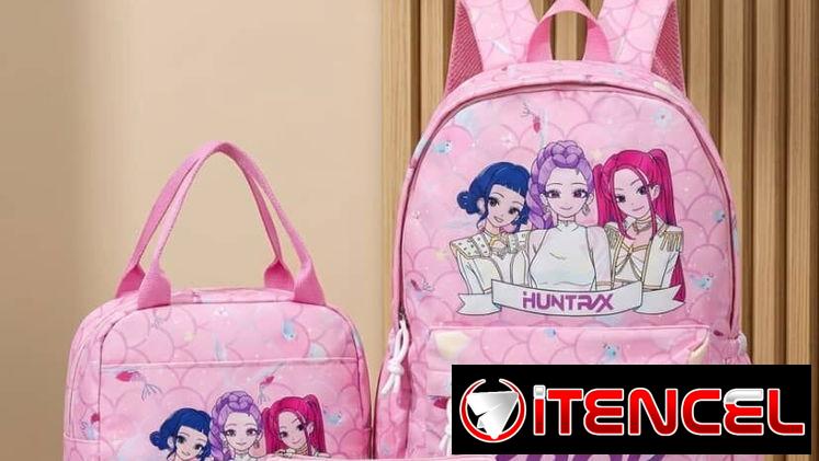 Mochila y merendero de las guerreras K-pop Huntrix