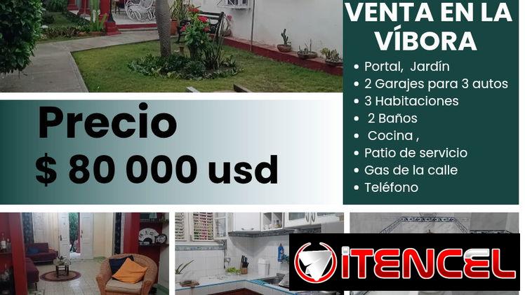 HERMOSA CASA EN LA VÍBORA CON GARAJE PARA 3 CARROS
