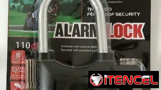 Candados con Alarma convencionales y de Disco para Motos, Bicimotos y Triciclos Sonido alto y estridente