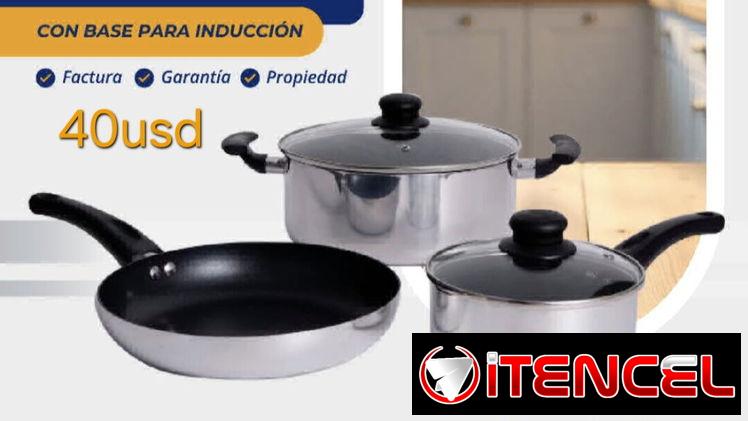 Juego de calderos de 5 piezas