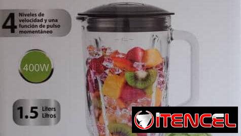 LICUADORA o BATIDORA CON VASO DE VIDRIO (clc)