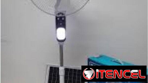 Ventilador Recargable 16″ Panel solar *Sellado en su caja