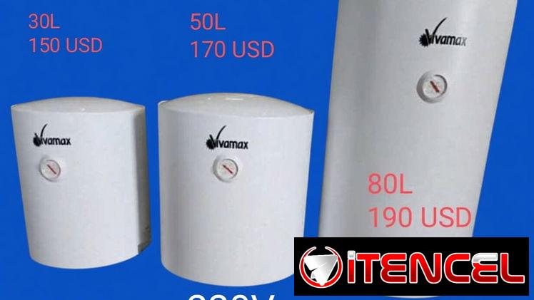 Calentador Central de Agua Eléctrico Vivamax | Diseño Vertical | 220 Volt | 30Lts-$150 | 50Lts-$170 | 80Lts-$190