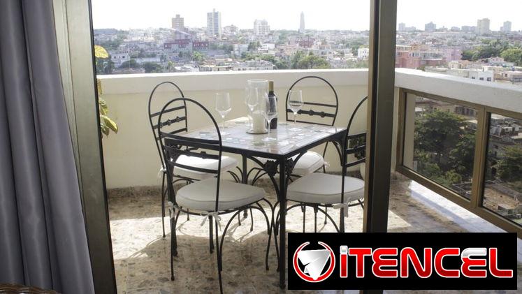 Renta casa de lujo vedado , cerca del Malecón habanero,  dos habitaciones climatizadas,  vistas hermosas 💖 +53 52463651