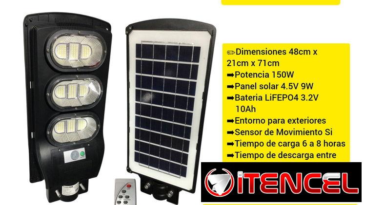 SE VENDE Lampara LED Solar de Alta Intensidad con panel PRECIO: 59 USD