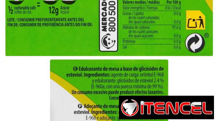Edulcorante granulado stevia 200g. Media cucharadita sustituye 2 cucharaditas de azúcar.