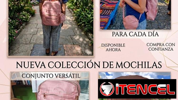 Mochilas con cartera pequeña y accesorio