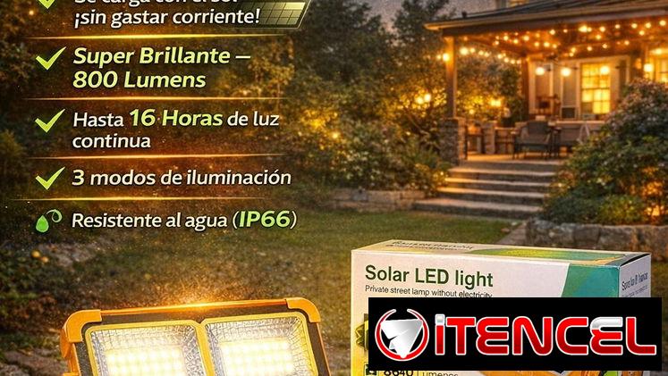 Lámpara panel solar