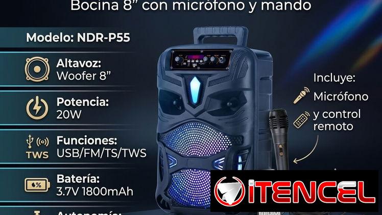 🔊 MUSICA QUE TE SIGUE 🔊 BOCINA BLUETOOTH CON MICRÓFONO Y MANDO. MENSAJERÍA, FACTURA Y GARANTÍA. 📲 54833699