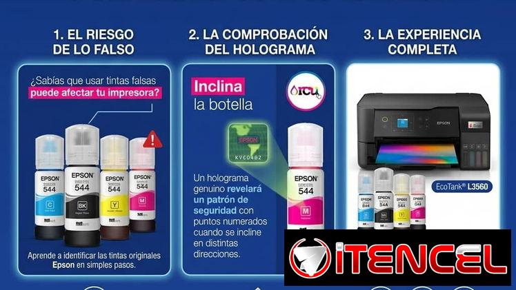 Tintas Epson 544 (100% Originales)