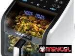🍟 Freidora De Aire Digital Gourmia 7QT 🔥 Vista Panorámica, Pantalla 3D Y 12 Programas Automáticos Envío* + Garantía**