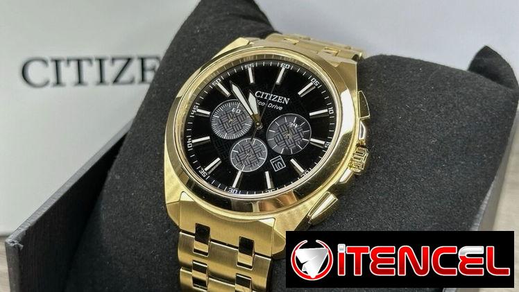 CITIZEN ECODRIVE PEYTEN (CA4512-50E) DE HOMBRE CON CRONOGRAFO , 41MM EN ACERO DORADO Y CRISTAL DE ZAFIRO  58049738