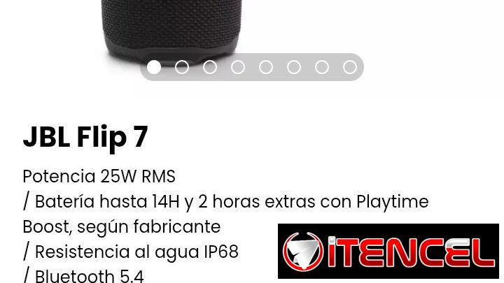 JBL Flip 7. Nueva