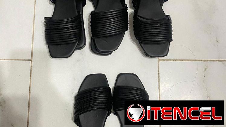 Sandalias negras mujer