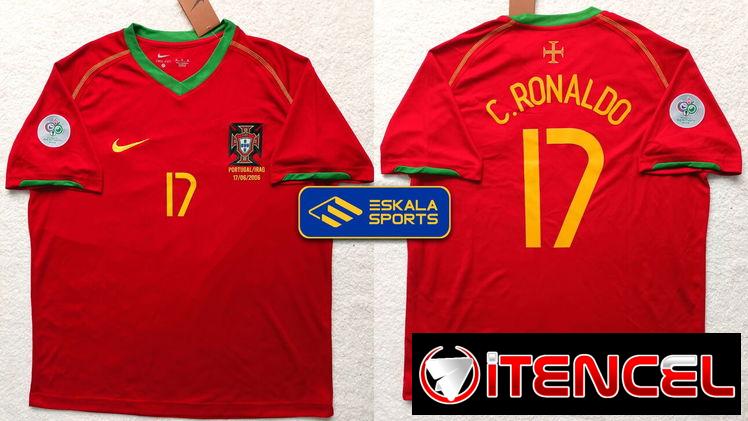 Portugal retro jerseys de futbol