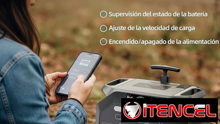 Estación de energía portátil IEE P3200 de 3200W carga de CA de 1800 W, 4 salidas de CA,