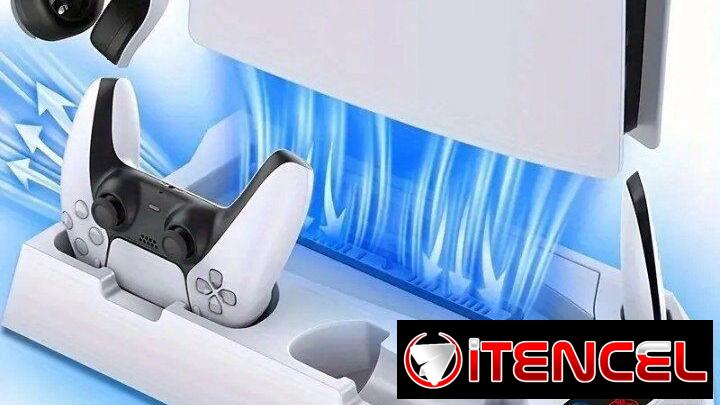🎮 Soporte y Estación de Refrigeración para PS5 – Blanco