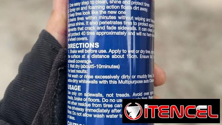 Spray Para Limpiar Gomas De Carro Y Moto 650ml