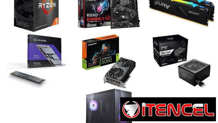 🎮 Torre Gamer 🎮 Gigabyte RTX 5060 8GB◽Ryzen 5 5600GT◽Kingston Fury Beast RGB 16GB◽512GB SSD◽Chasis XPG I 📦0km