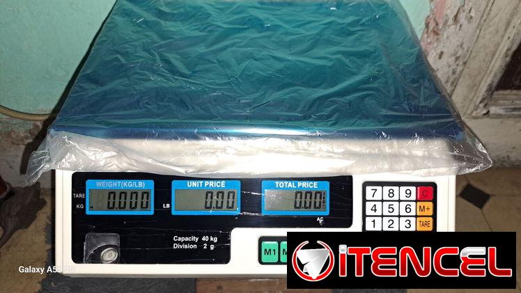 Pesa digital ,relación peso costo ,unidad lb y kg ,peso neto 40kg , AC/ DC auto shunt off..
