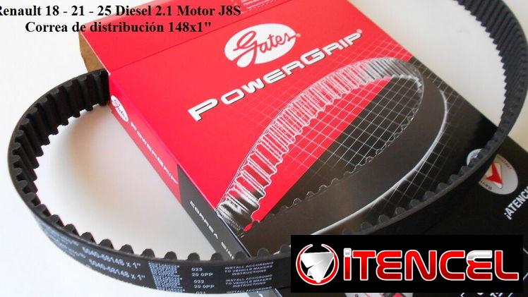 Vendo correa de distribución 148×1 para Renault Diesel 2.1 Motor J8S.