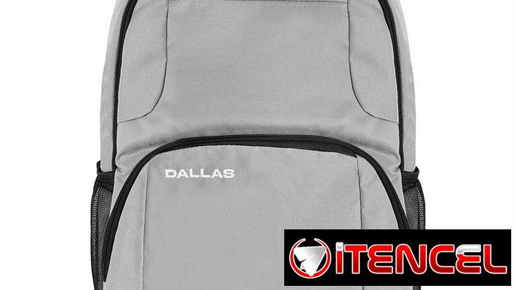 Mochila Unno Tekno Dallas Gris Para Laptop 15.6″ Resistente Con Compartimento Acolchado y Bolsillos Múltiples