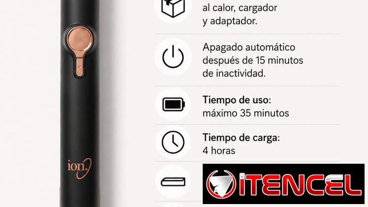 ✨ Plancha portátil recargable para el cabello