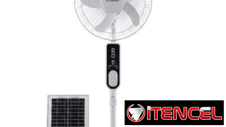 Ventilador Solar Recargable 16″ STAVEL