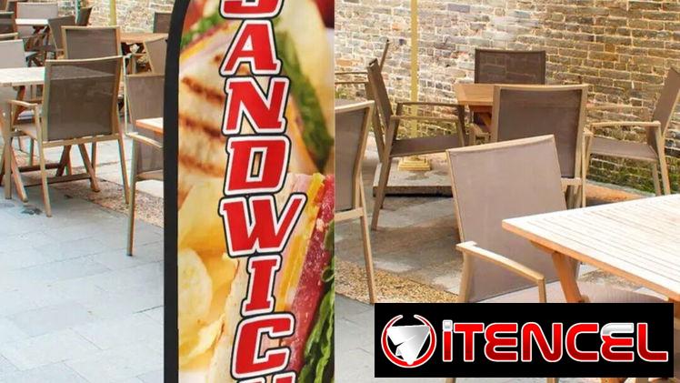 Indicadores de ubicación de expendio de sandwiches