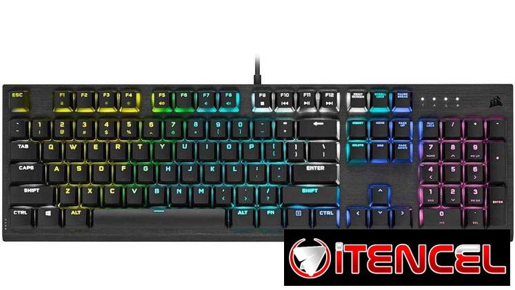 🎮 Teclado Corsair K60 RGB Pro 🎮 Aluminio🔹Mecánico🔹iCUE🔹NKRO🔹Anti-Ghosting🔹Gaming🔹Full 📦0km