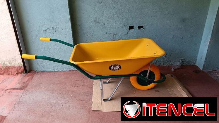 Vagón de construcción completo de metal con goma maciza excelente calidad