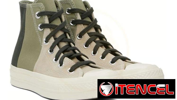 Tenis Converse Chuck 70 Patchwork Unisex Color Topo y Verde #37