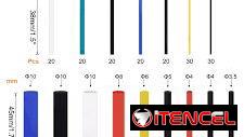 Kit de tubos termorretráctiles de 900 piezas