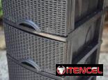 Gaveteros plásticos de 4 gavetas
