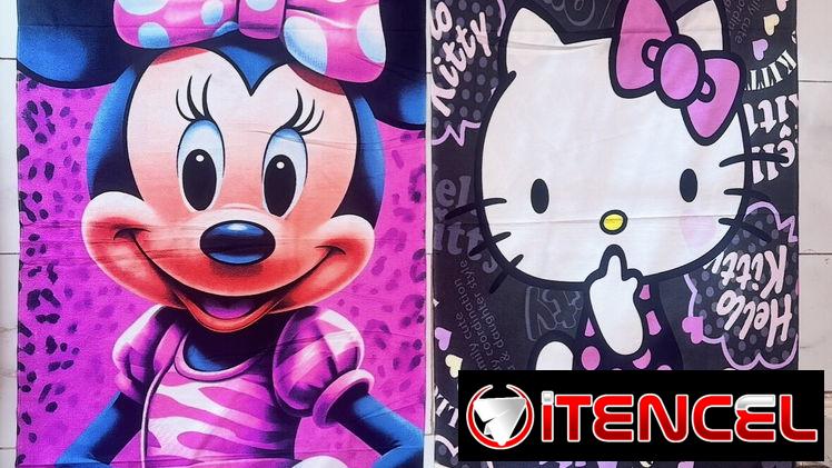 Toallas grandes de animados para niños y niñas