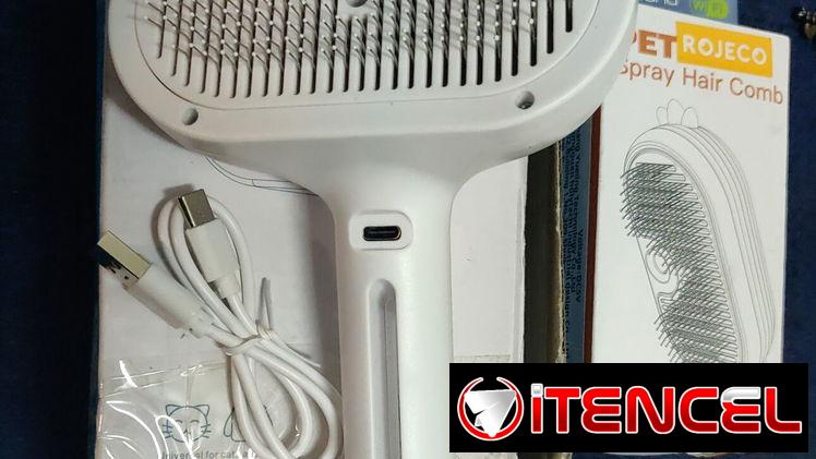 MASCOTAS🉐CEPILLOS DE VAPOR ELECTRICO PARA PERROS Y GATOS